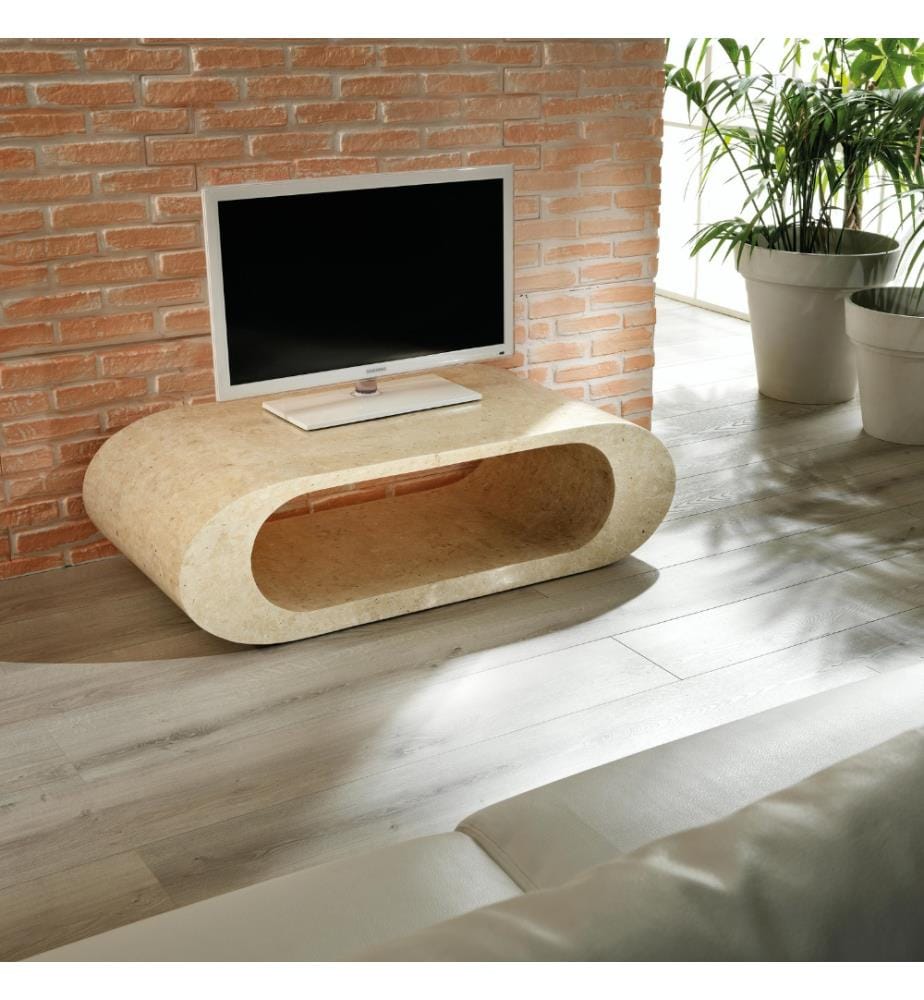 Tito Fossil Stein Couchtisch 130x35x35 cm