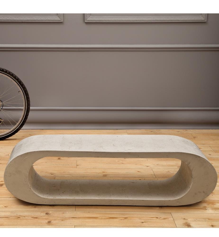 Tito Fossil Stein Couchtisch 130x35x35 cm