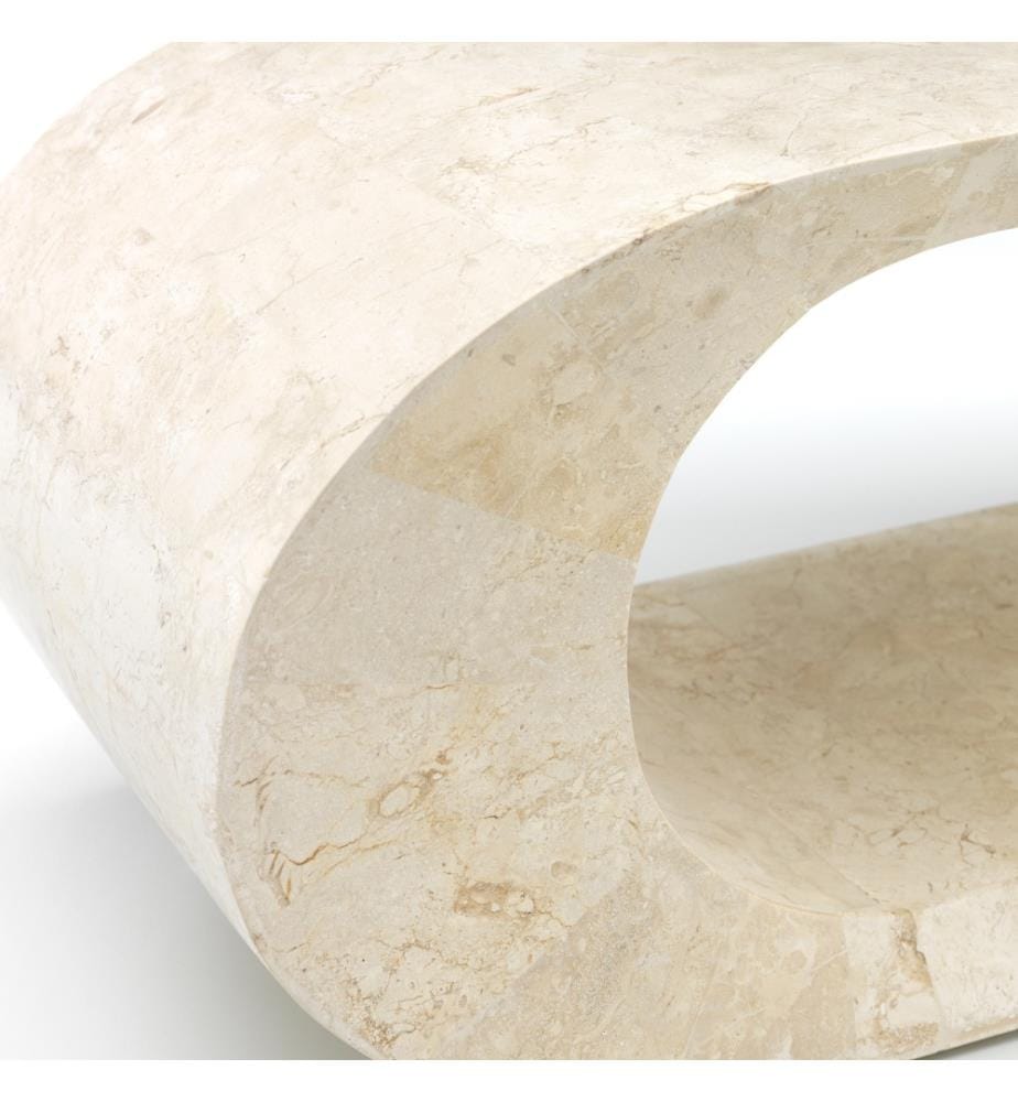Tito Fossil Stein Couchtisch 130x35x35 cm