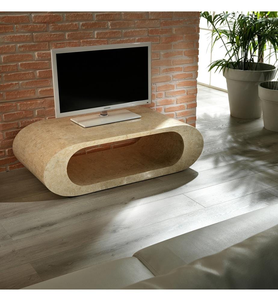 Sandu Fossil Stein Couchtisch 120x62x35 cm