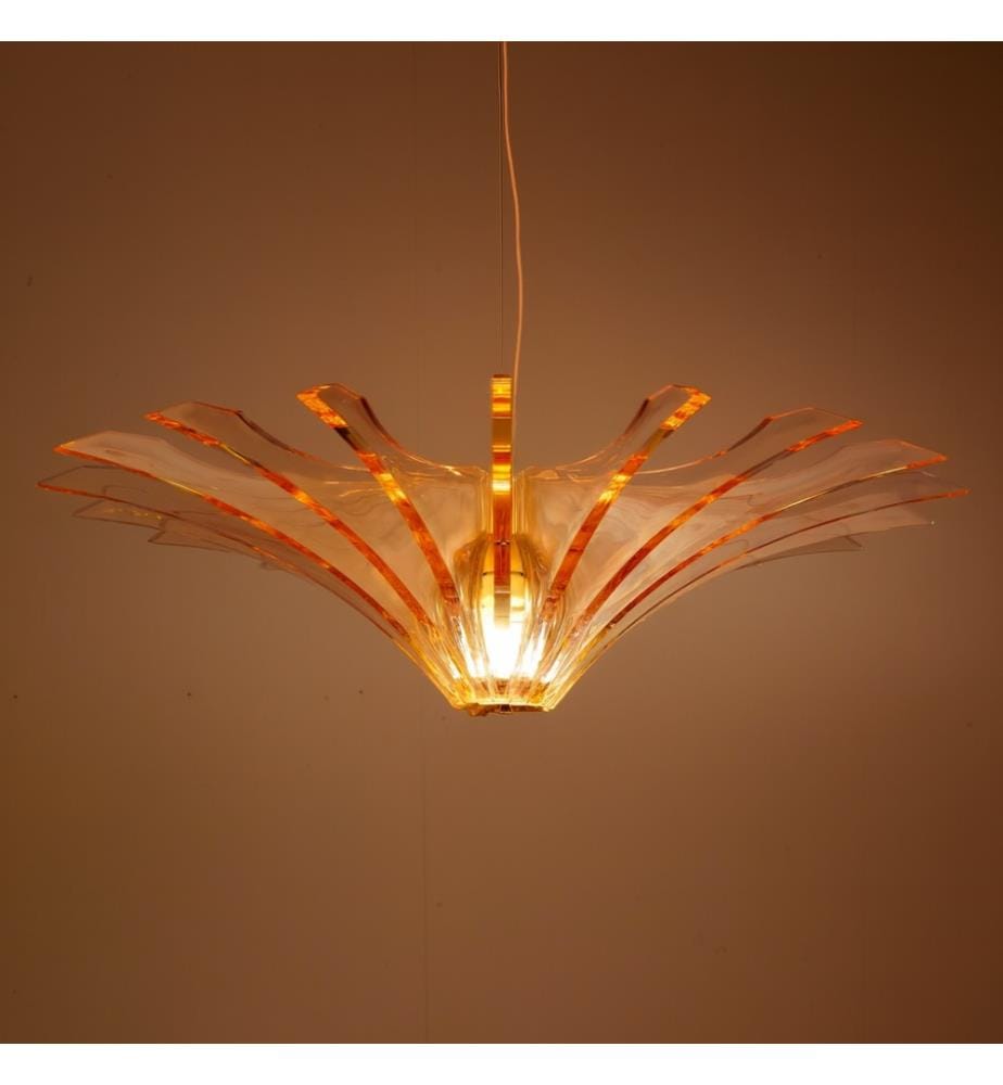 Libellula Acryl-Deckenleuchter 70x20 cm - Orange