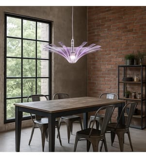 Libellula Acryl-Deckenleuchter 70x20 cm - Violett
