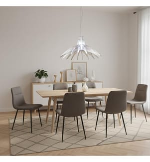 Acryl-Deckenleuchter 70x35 cm - Transparent