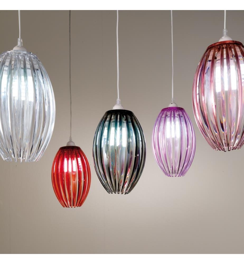 Lampada Acryl Decke Kronleuchter 18x28 cm - Rosa