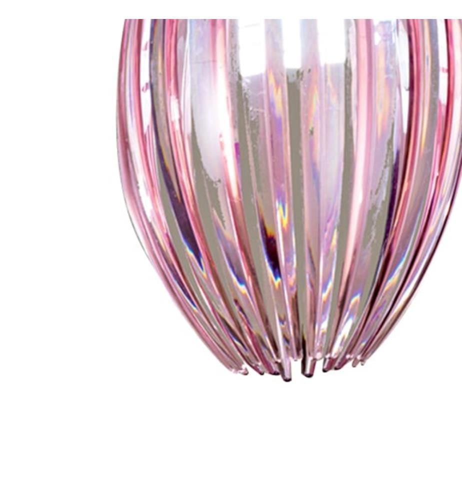 Lampada Acryl Decke Kronleuchter 18x28 cm - Rosa