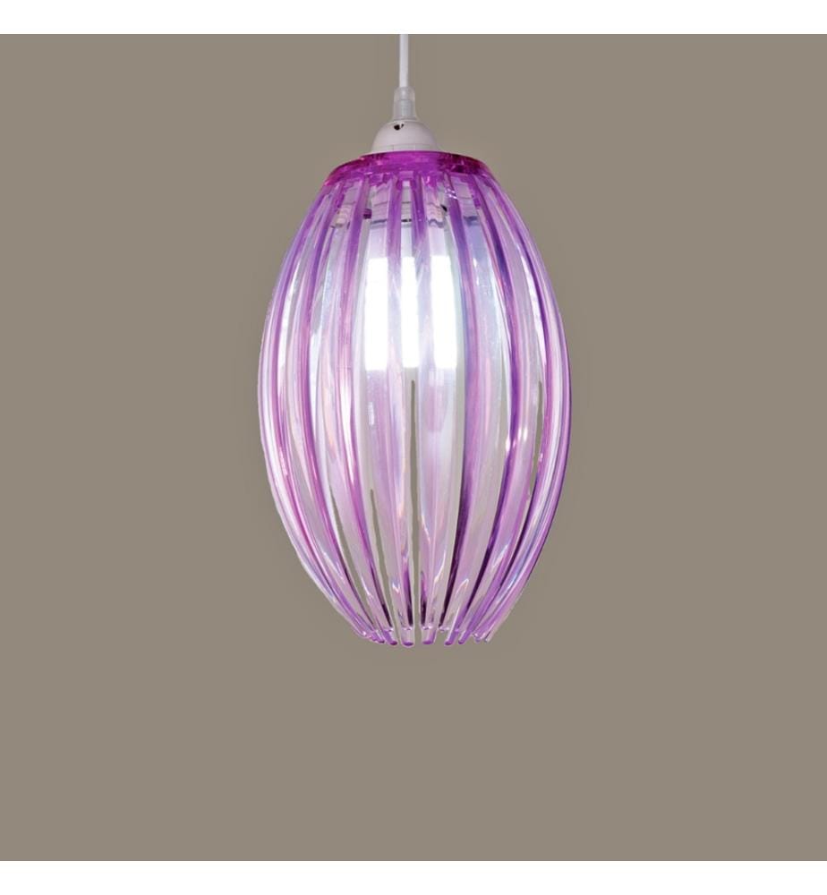 Lampada Acryl-Deckenleuchter 18x28 cm - Violett