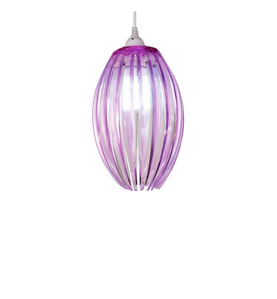 Lampada Acryl-Deckenleuchter 18x28 cm - Violett