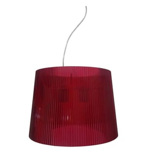 Acryl-Deckenleuchter 38x26 cm - Rot