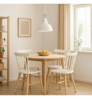 Kande Pendelleuchte 38x38x165 cm - Weiss und Grau