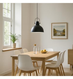 Kande Pendelleuchte 38x38x165 cm - Grau und Schwarz
