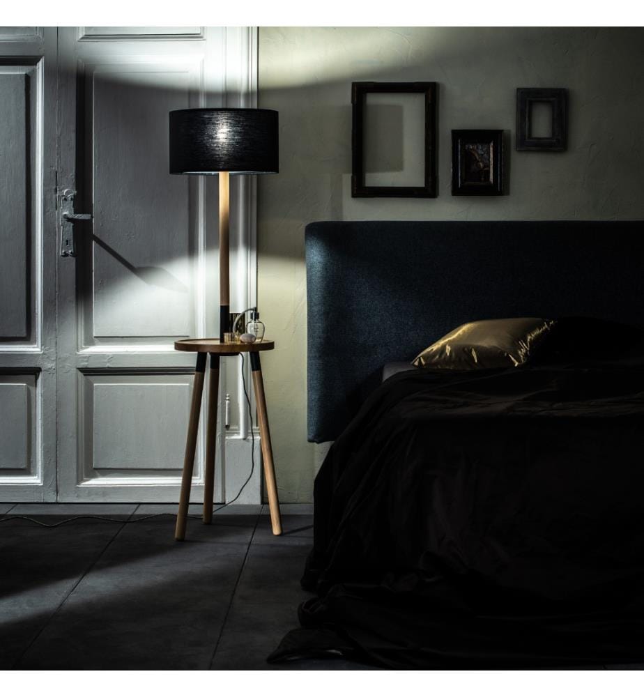 Acrux Stehleuchte 40x40x135 cm - Schwarz