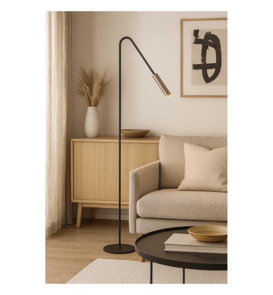 LED-Stehlampe Vega - Schwarz