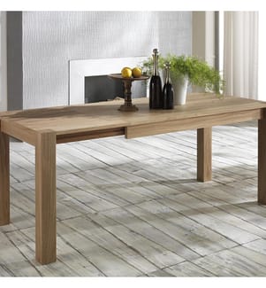 Ausziehbarer Tisch 140/190 x 80 cm Wood - Braun