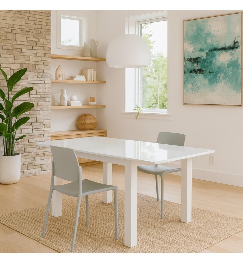 Nuovo Extendable Table 90/163,5x90 cm - White
