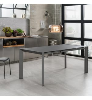 Pixel Ausziehbarer Tisch 122/182x90 cm - Grau