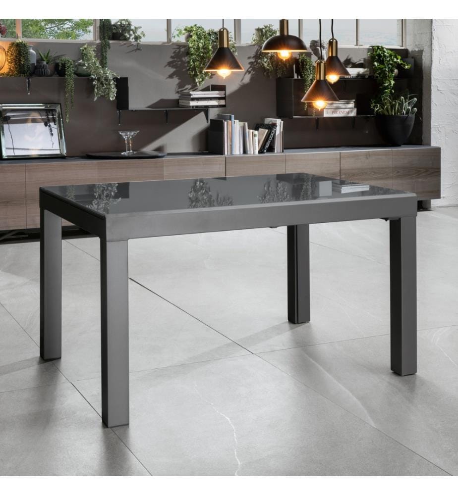 Ausziehbarer Executive-Tisch 120/350x83 cm - Grau
