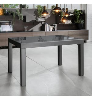 Ausziehbarer Executive-Tisch 120/350x83 cm - Grau