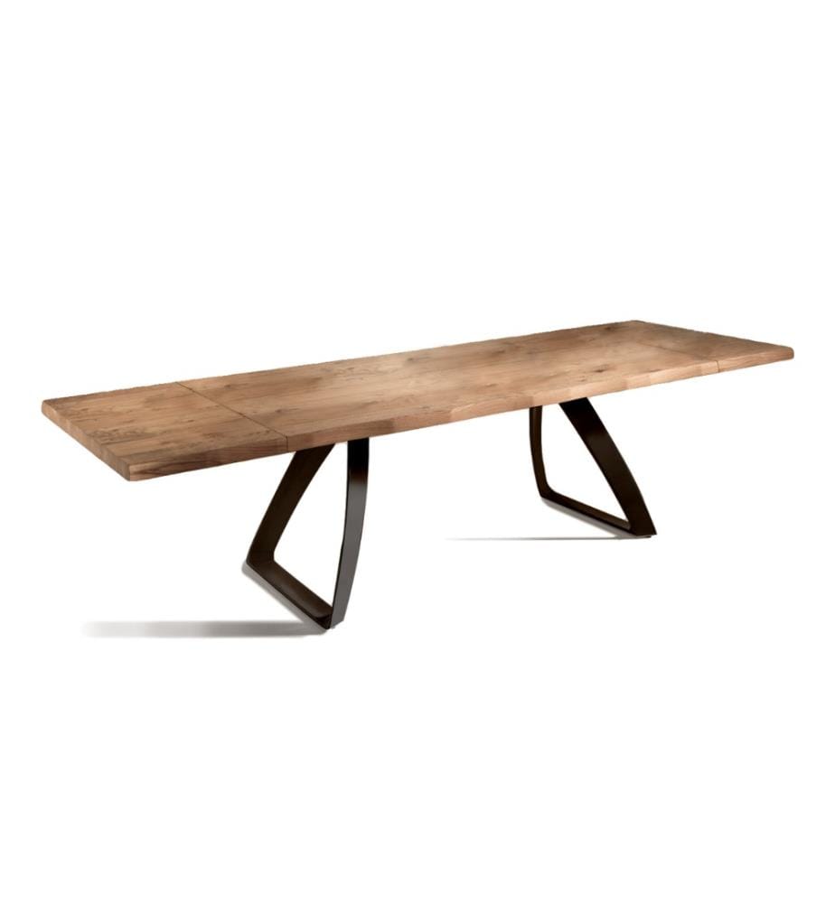 Bridge Extendable Table 200/300x100 cm - Brown and Black