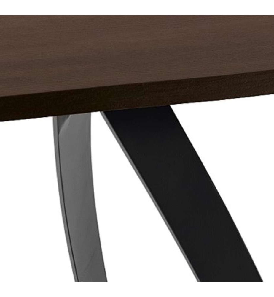 Bridge Extendable Table 200/300x100 cm - Brown and Black