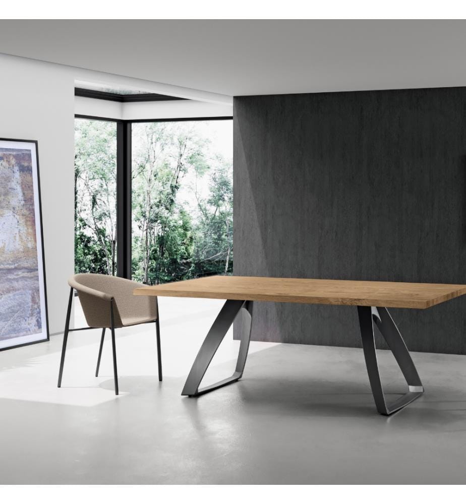 Bridge Extendable Table 160/240x90 cm - Brown and Black