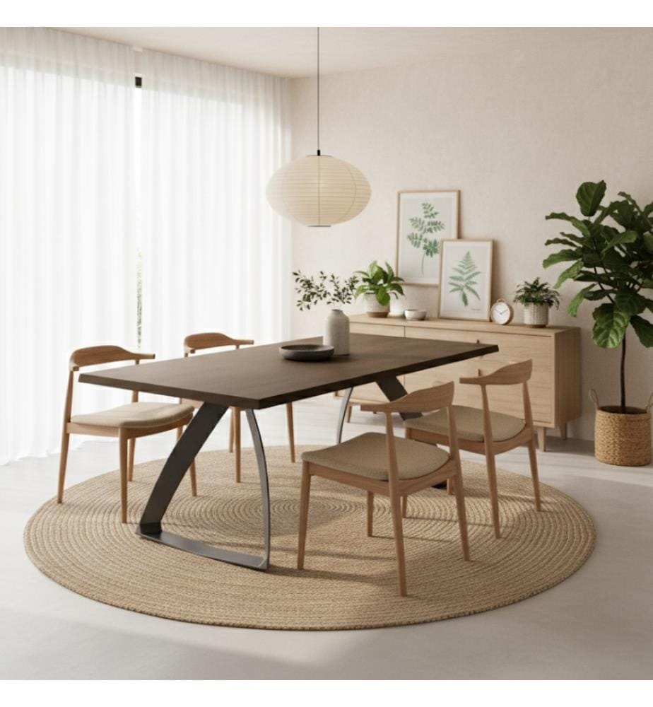 Bridge Extendable Table 160/240x90 cm - Brown and Black