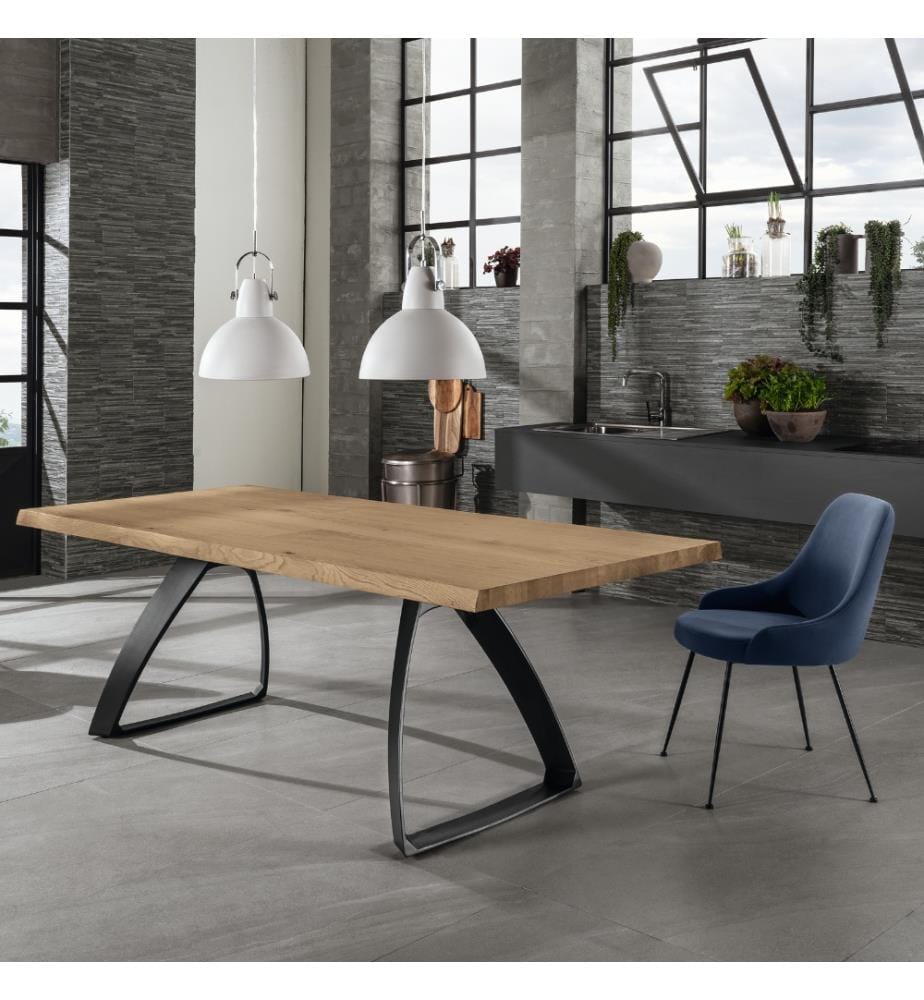 Bridge Festtisch 200x100 cm - Grau und Schwarz