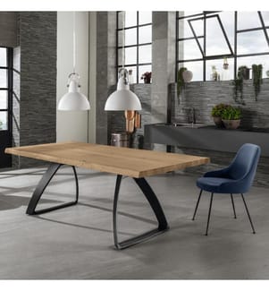 Bridge Festtisch 200x100 cm - Grau und Schwarz