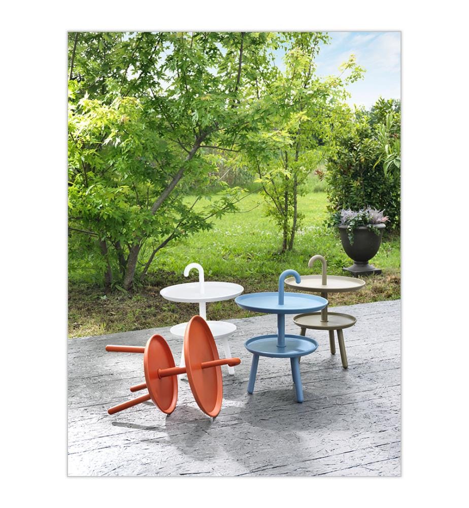Sunny Polypropylene Outdoor Side Table 41x55 cm - Dark Orange