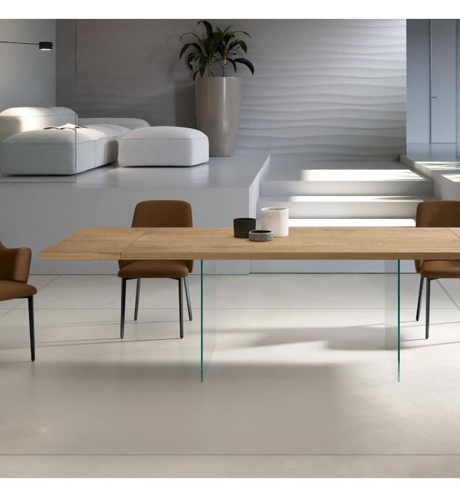Snooker Festtisch 160x90 cm - Braun und Transparent