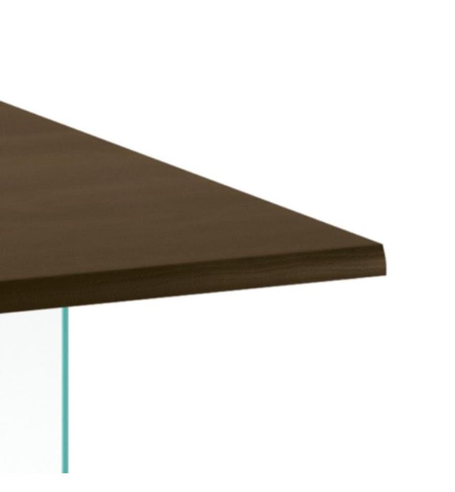Snooker Festtisch 160x90 cm - Braun und Transparent