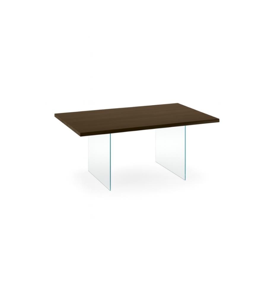Snooker Festtisch 160x90 cm - Braun und Transparent