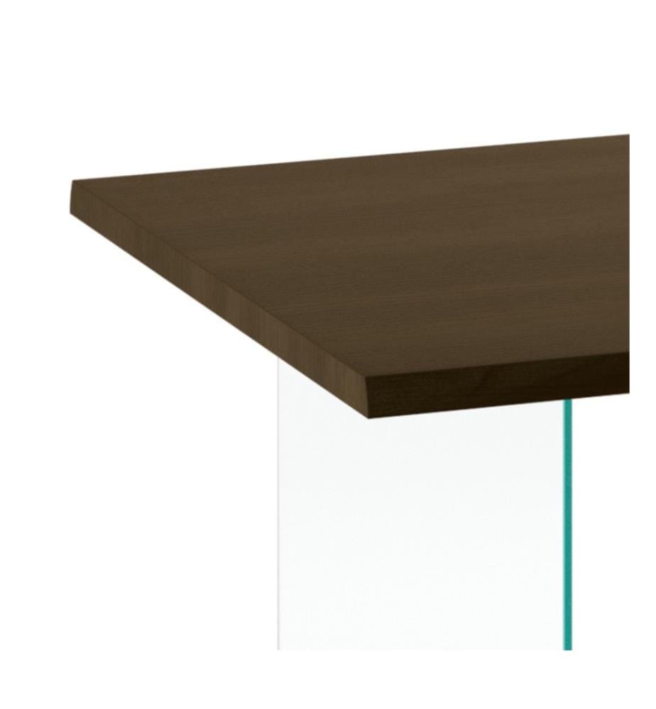 Snooker Festtisch 200x100 cm - Braun und Transparent