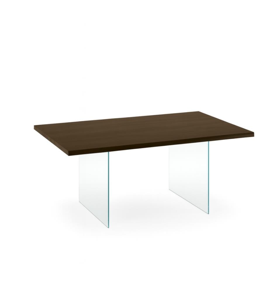 Snooker Festtisch 200x100 cm - Braun und Transparent