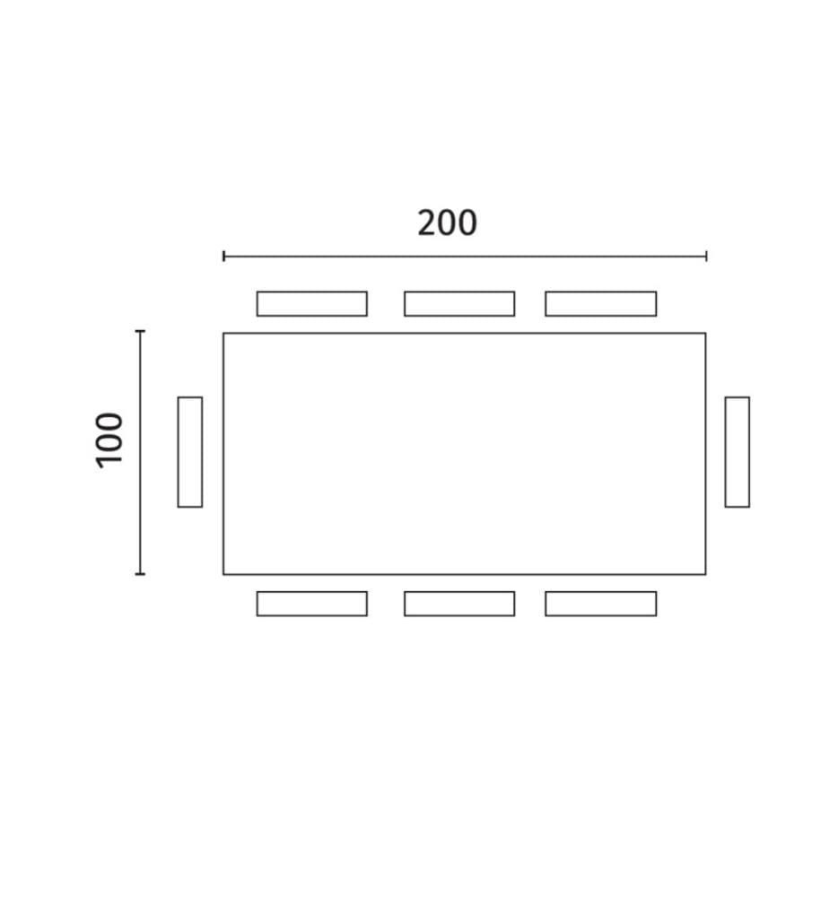 Snooker Festtisch 200x100 cm - Braun und Transparent