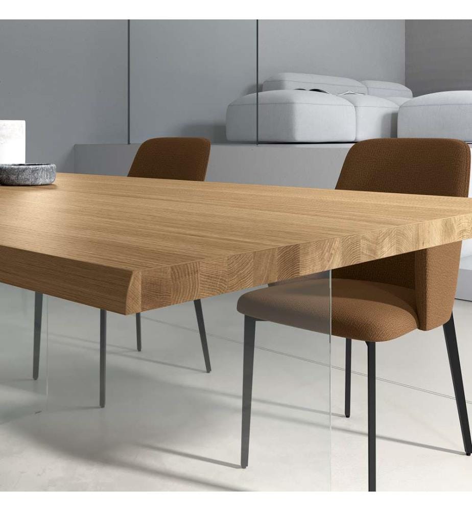 Snooker Extendable Table 160/240x90 cm - Brown and Transparent