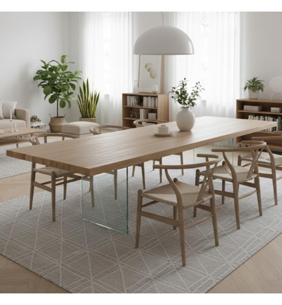 Snooker Extendable Table 200/300x100 cm - Brown and Transparent
