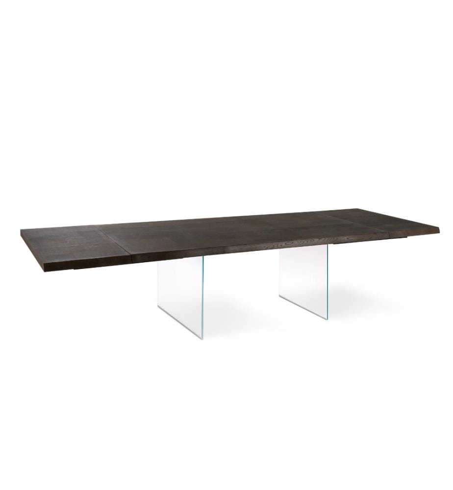 Snooker Extendable Table 200/300x100 cm - Brown and Transparent