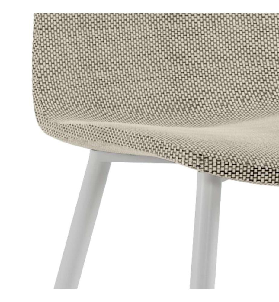 4er Set Martina Faux Rattan Stühle 43x43x38 cm - Multicolor