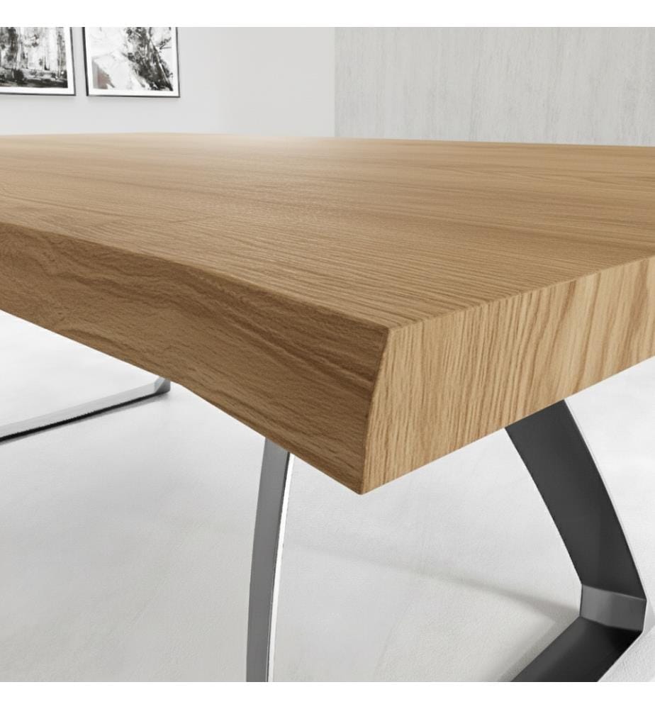 Bridge Festtisch 160x90 cm - Braun und Schwarz