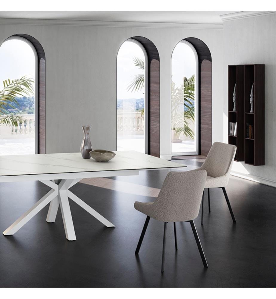 Ceramica Extendable Table 160/240x90 cm - White