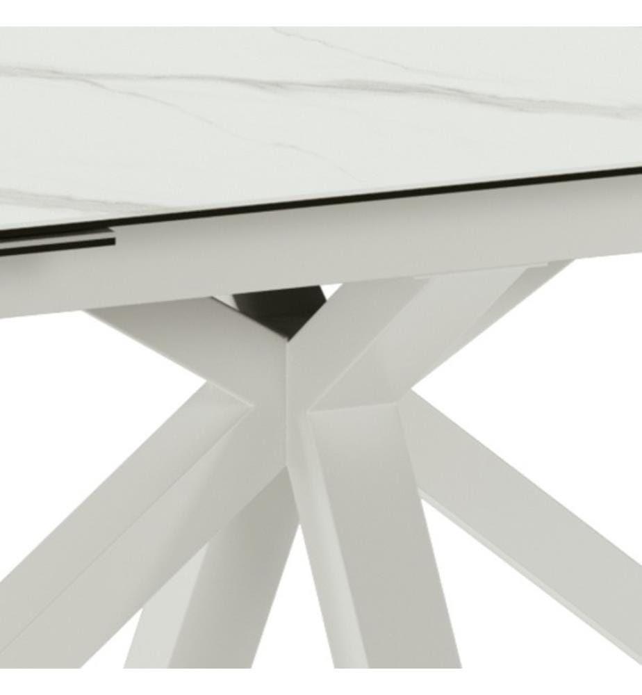 Ceramica Extendable Table 160/240x90 cm - White