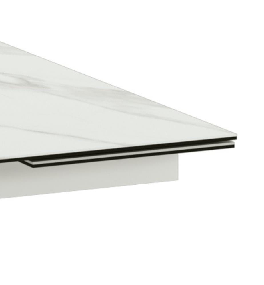 Ceramica Extendable Table 160/240x90 cm - White