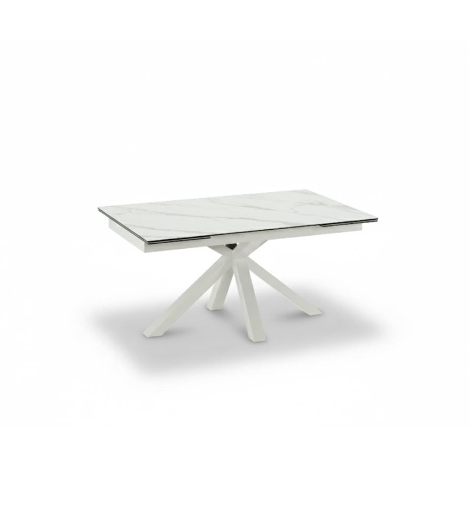 Ceramica Extendable Table 160/240x90 cm - White