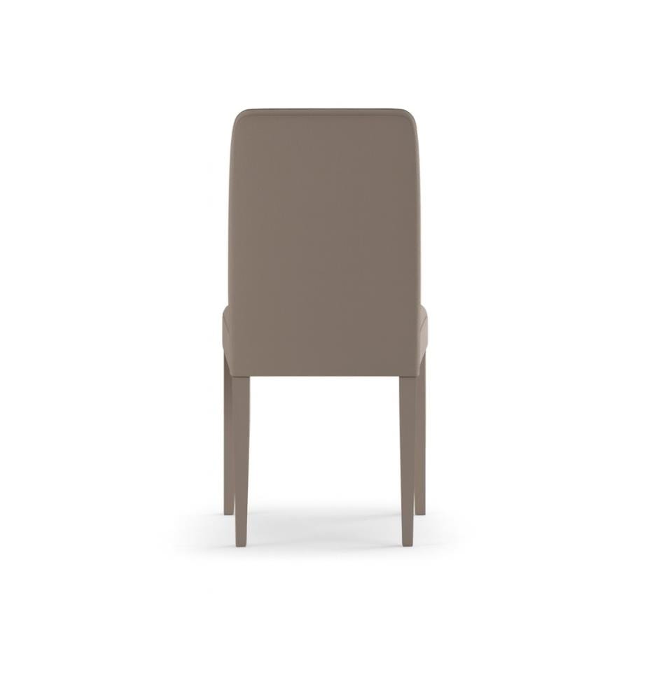 2er-Set Anita Kunstlederstühle 46x59x99 cm - Beige und Braun