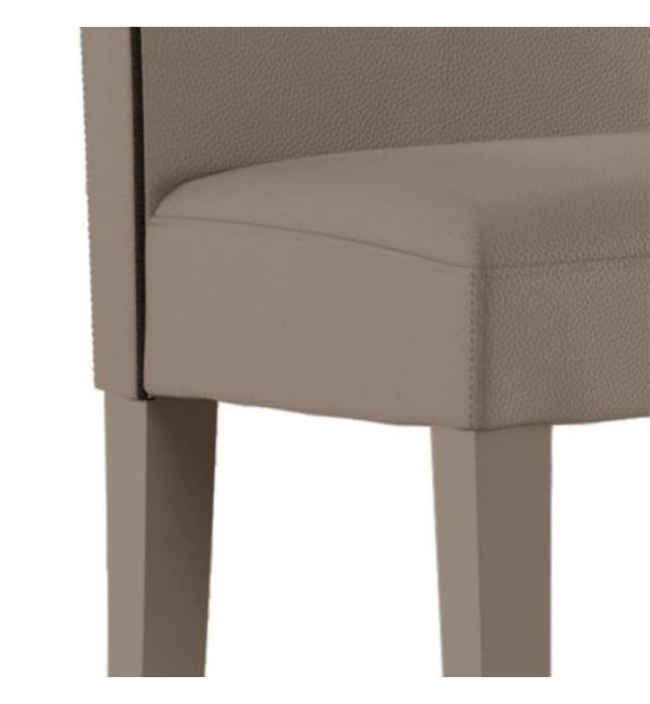 2er-Set Anita Kunstlederstühle 46x59x99 cm - Beige und Braun