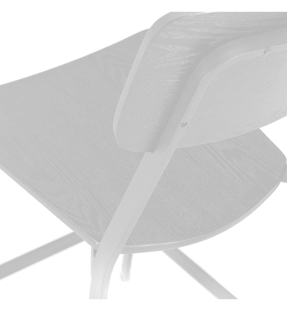 2er-Set Woody Lackierte Holzhocker 51x51x97 cm - Weiss