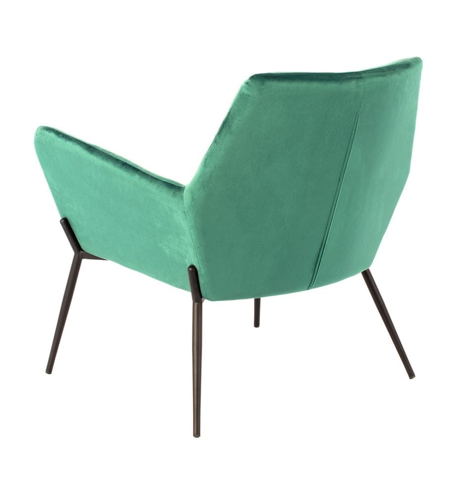 Gin Samt Sessel 54x71x70 cm - Grün und Schwarz