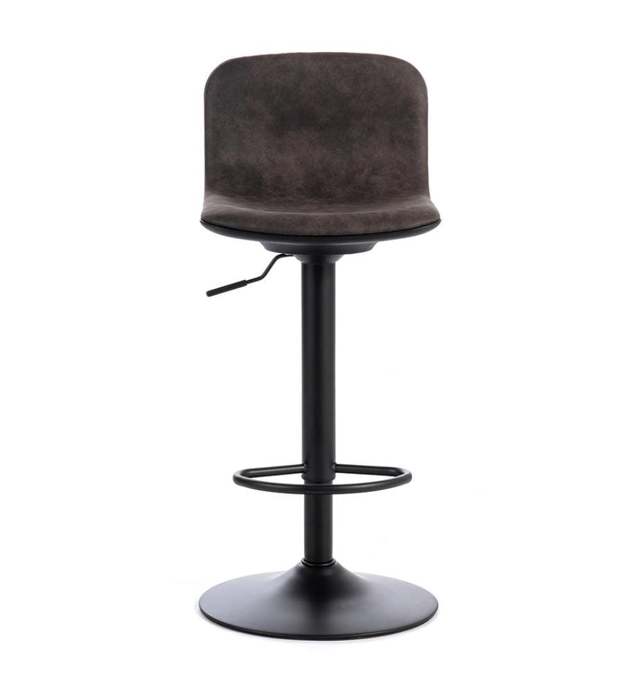 2er-Set Teo Mikrofaser-Hocker 39x45x86/102 cm - Dunkelgrau und Schwarz