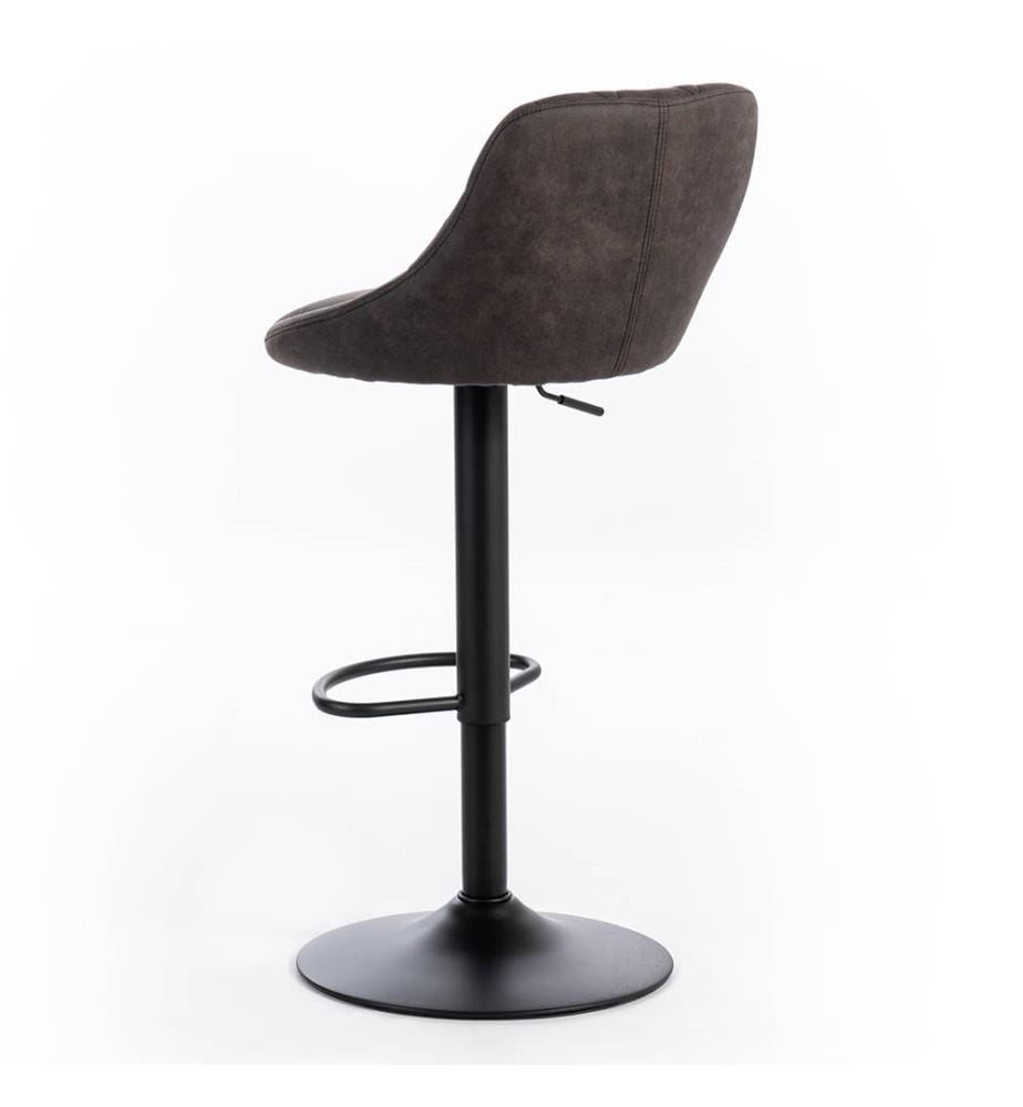 2er-Set Max Mikrofaserhocker 45x50x84/100 cm - Dunkelgrau und Schwarz