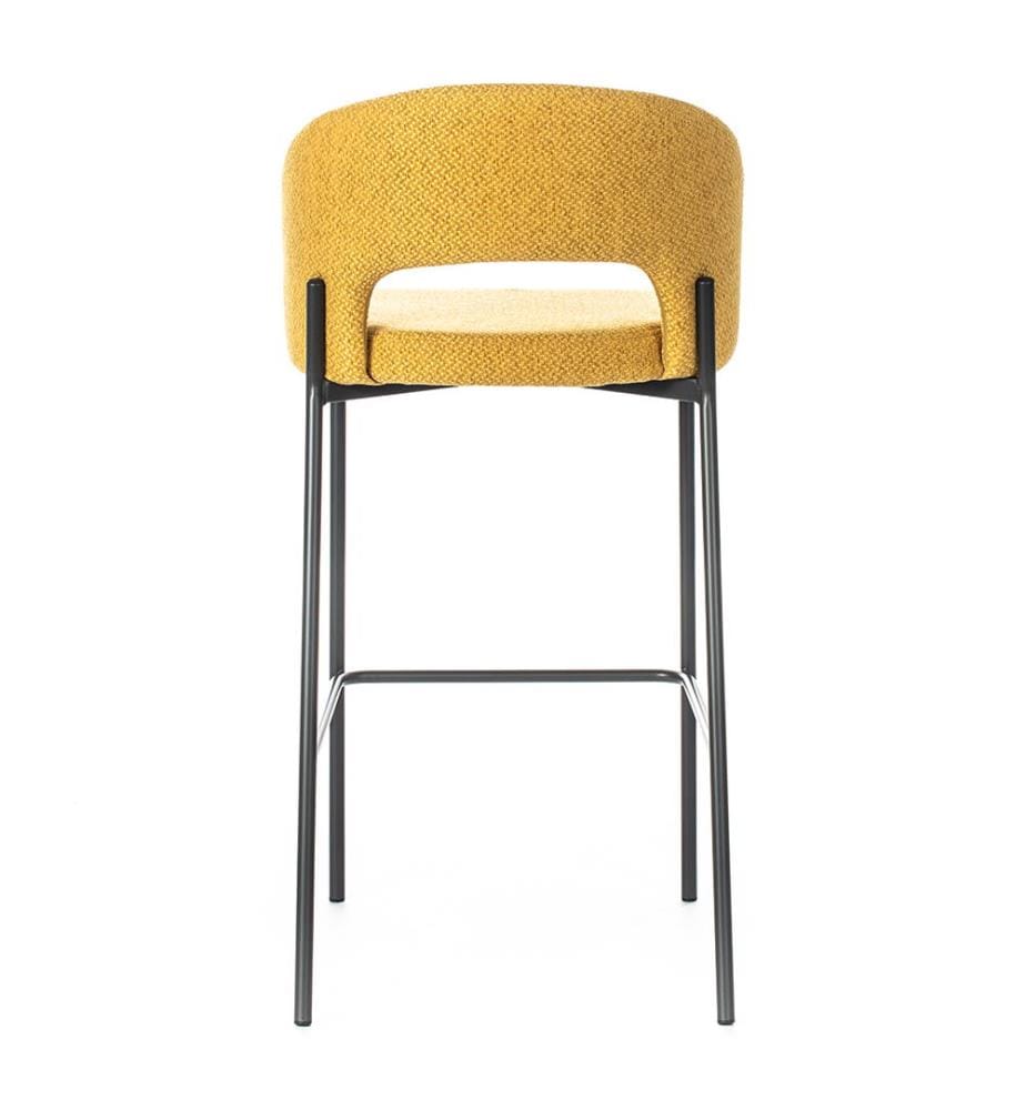2er-Set Greta Stoffhocker 52x50x89 cm - Gelb und Anthrazit